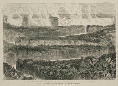 Victoriafälle, Afrika, um 1855 von John Pardon