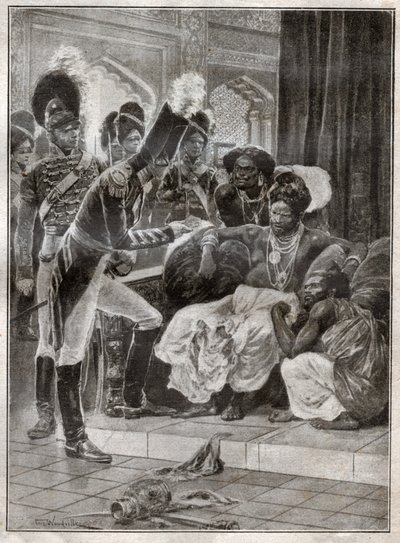 Kolonialismus in Sri Lanka (Stich) von Richard Caton (after) Woodville