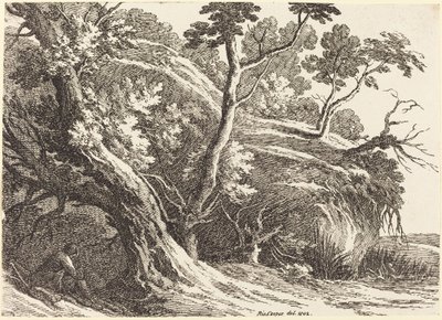 Landschaft mit großen Bäumen von Richard Cooper II