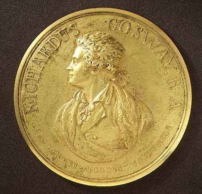Porträtmedaille des Künstlers von Richard Cosway