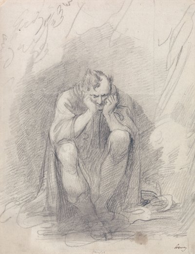 Timon von Athen vor seiner Höhle von Richard Cosway