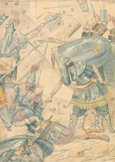 Tod von Abimelech in Thebez von Richard Dadd
