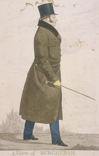 Eine Ansicht von Burghersh von Richard Dighton
