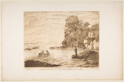 Christus ruft Petrus und Andreas, 1776 von Richard Earlom