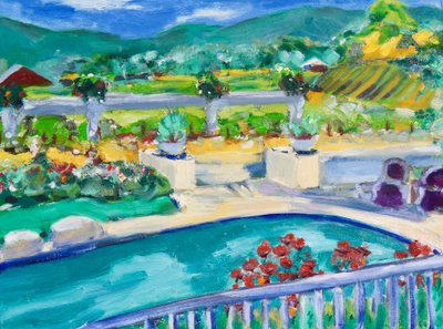 Hinterhof, Napa, 2019 von Richard Fox