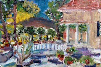 Veranda des Hauses in Vallejo, 2016 von Richard Fox