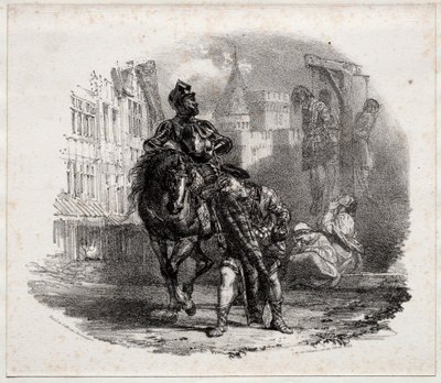 Die Flucht aus der Burg Argyle, 1826 von Richard Parkes Bonington
