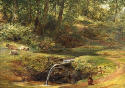 Studie für Der Sylvan Frühling, 1854 von Richard Redgrave
