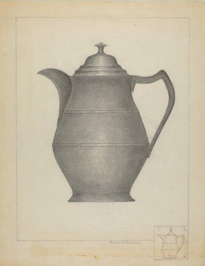 Zinnkrug von Richard Schoene