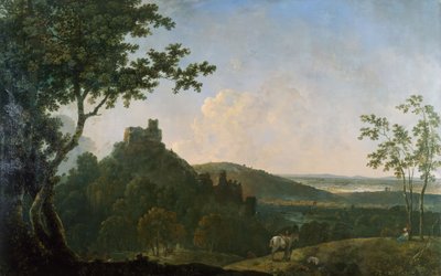 Okehampton Castle, 1771-1774 von Richard Wilson