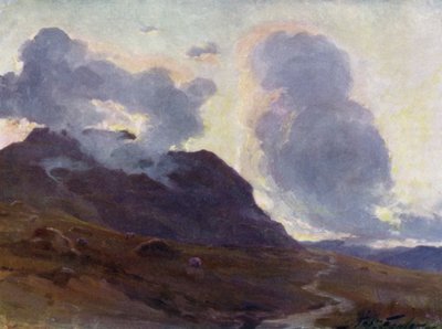 Kommende Nacht, nahe Beddgelert von Robert (after) Fowler