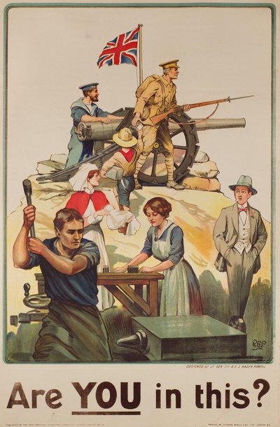 Bist DU dabei?, 1915 von Robert Baden Powell