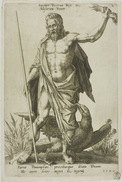 Jupiter, Tafel 2 aus Parnassus Biceps von Robert Boissard