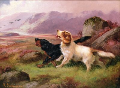 Jagdhunde (eines von einem Paar) von Robert Cleminson