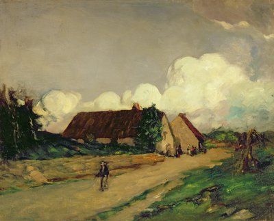 Alte Bauernhäuser in der Bretagne von Robert Cozad Henri