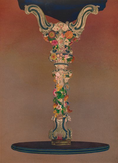 Tisch aus Dresdner Porzellan, 1863 von Robert Dudley