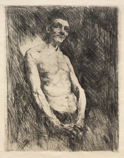 Halbnackte Figur eines Mannes von Robert Frederick Blum