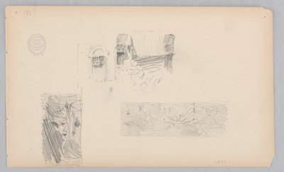 Straßenszene von Robert Frederick Blum