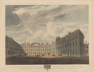 Peckwater Quadrangle, Christ Church, Oxford von Robert Havell