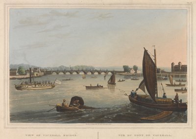 Blick auf die Vauxhall-Brücke von Robert Havell