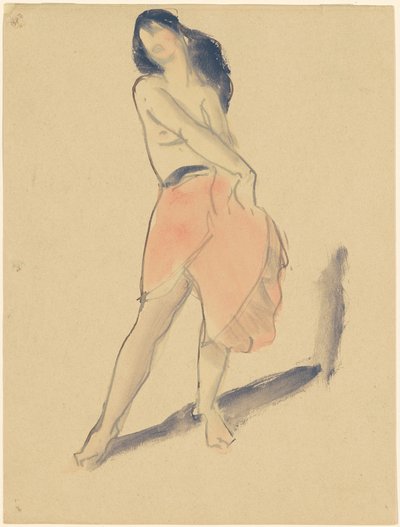 Tänzerin im roten Rock, Nr. 2 von Robert Henri