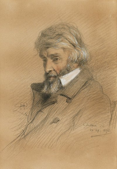 Porträt von Thomas Carlyle 1795-1881, 1875 von Robert Herdman