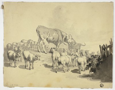 Kühe und Schafe von Robert Hills