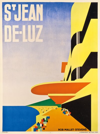 Plakatwerbung für Saint-Jean-de-Luz, 1928 von Robert Mallet Stevens