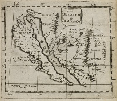 Karte von New Mexico von Robert Morden
