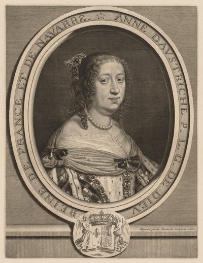 Anna von Österreich, Königin von Frankreich, 1660 von Robert Nanteuil