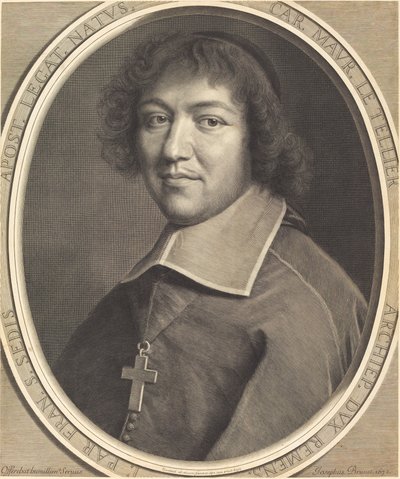Charles-Maurice Le Tellier von Robert Nanteuil