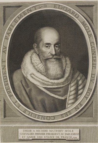Porträt von Edouard Molé von Robert Nanteuil
