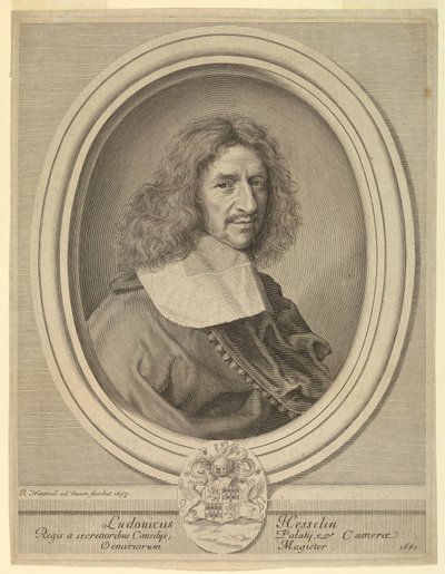 Porträt von Louis Hesselin von Robert Nanteuil