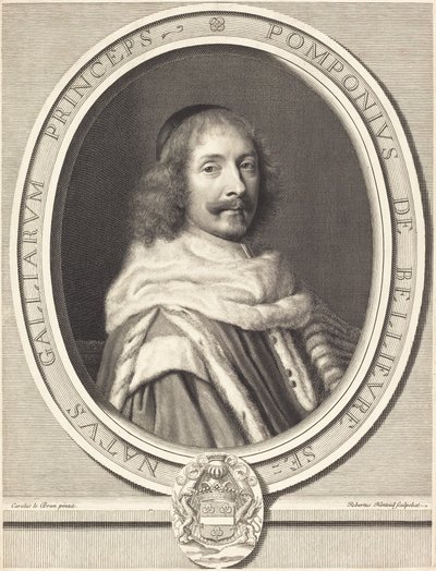 Pompone de Bellievre von Robert Nanteuil after Charles Le Brun