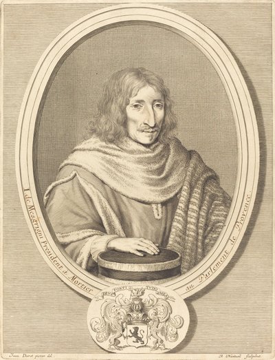 Jean de Mesgrigny von Robert Nanteuil after Jean Daret