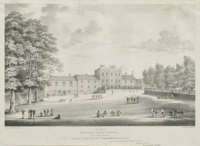 Sedgley Park Schule: Gravur, Nov. 1838 von Robert Noyes