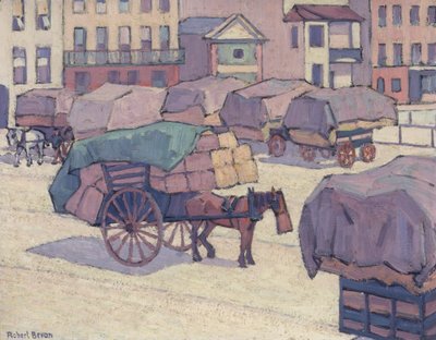 Heuwagen, Cumberland Market von Robert Polhill Bevan