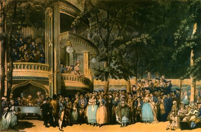 Vauxhall Gardens, Lambeth, ca. 1785, 1942 von Robert Pollard