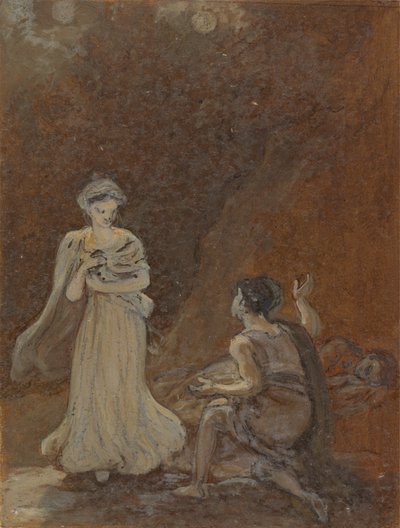 Lysander erwacht und sieht Helena von Robert Smirke