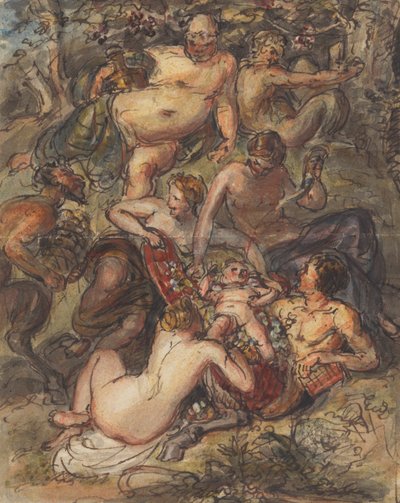 Szene einer Bacchanalia von Robert Smirke