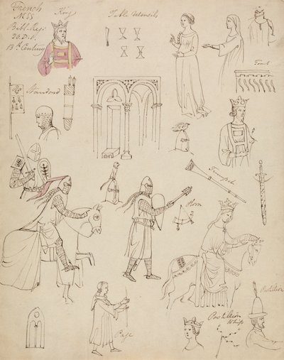 Studien aus einer französischen MSS-Bibelregister von Robert Smirke