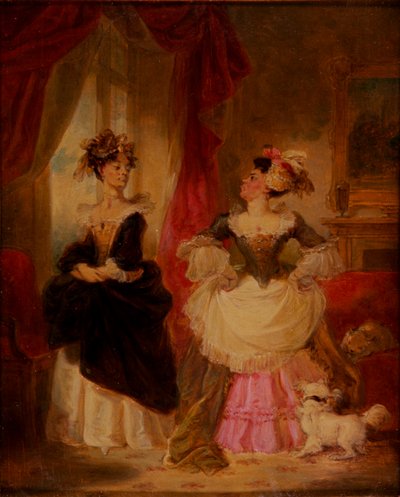 Die Rivalen, ca. 1827 von Robert Smirke