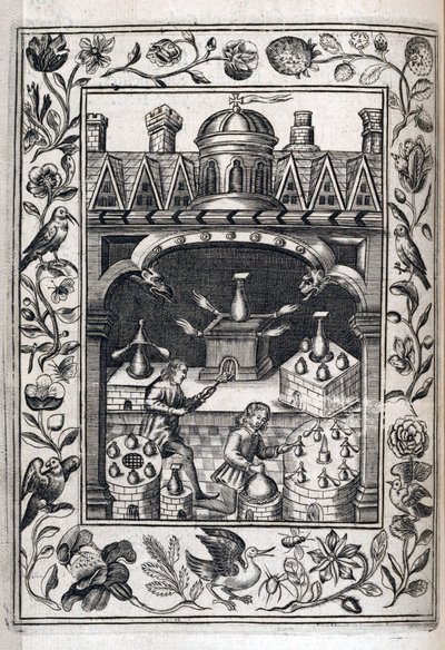 Zwei Alchemisten bei der Herstellung von Tränken von Robert Vaughn
