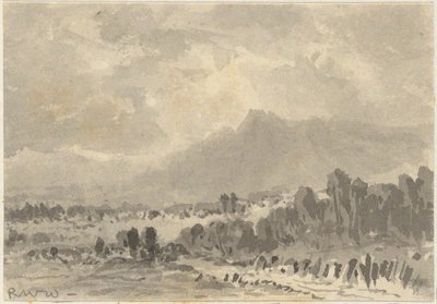 Landschaft - Felsen und Berge von Robert Walter Weir