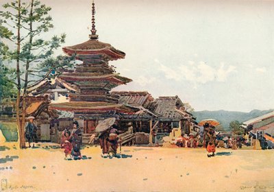 Yasaka-Pagode, Kyoto, Japan, ca. 1909 von Robert Weir Allan