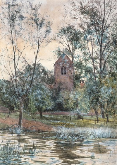 Die Kirche am Teich von Robert Winchester Fraser