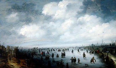Eine Winterszene von Robert van den Hoecke
