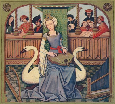Die Allegorie der Musik, ca. 1496-1498, 1939 von Robinet Testard