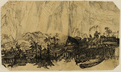 Exotische Landschaft von Rodolphe Bresdin