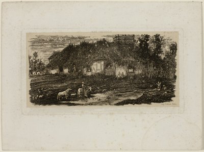 Bauernhof, aus Revue Fantaisiste von Rodolphe Bresdin